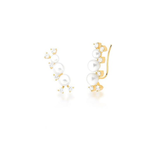 Ear Cuff Pearl - Gold Plated