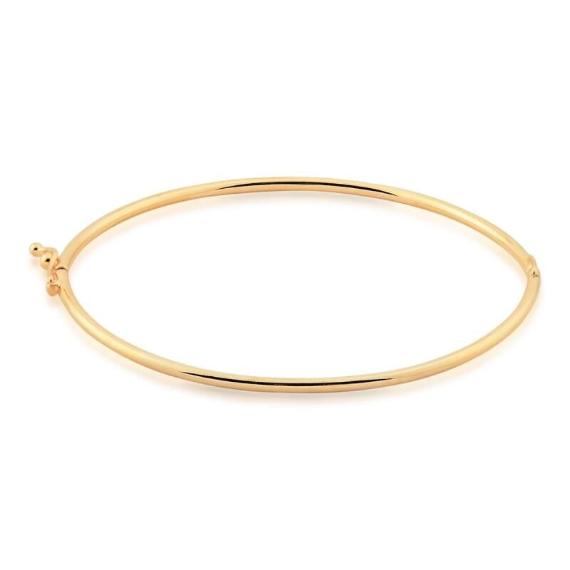 Bracelet lisse - Plaqué or
