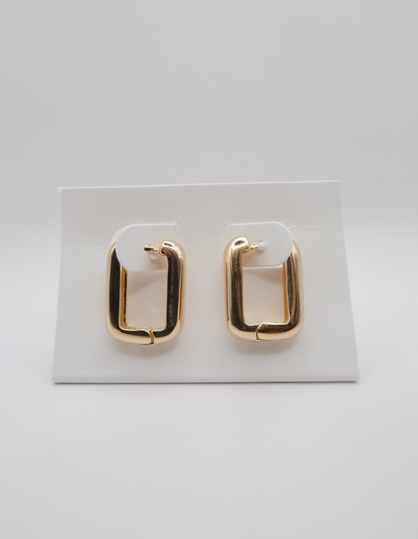 Earring Rectangular - Gold plated