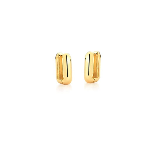 Earring Rectangular - Gold plated